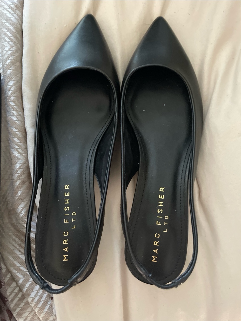 Marc Fisher Black Posey Slingback Shoe Box